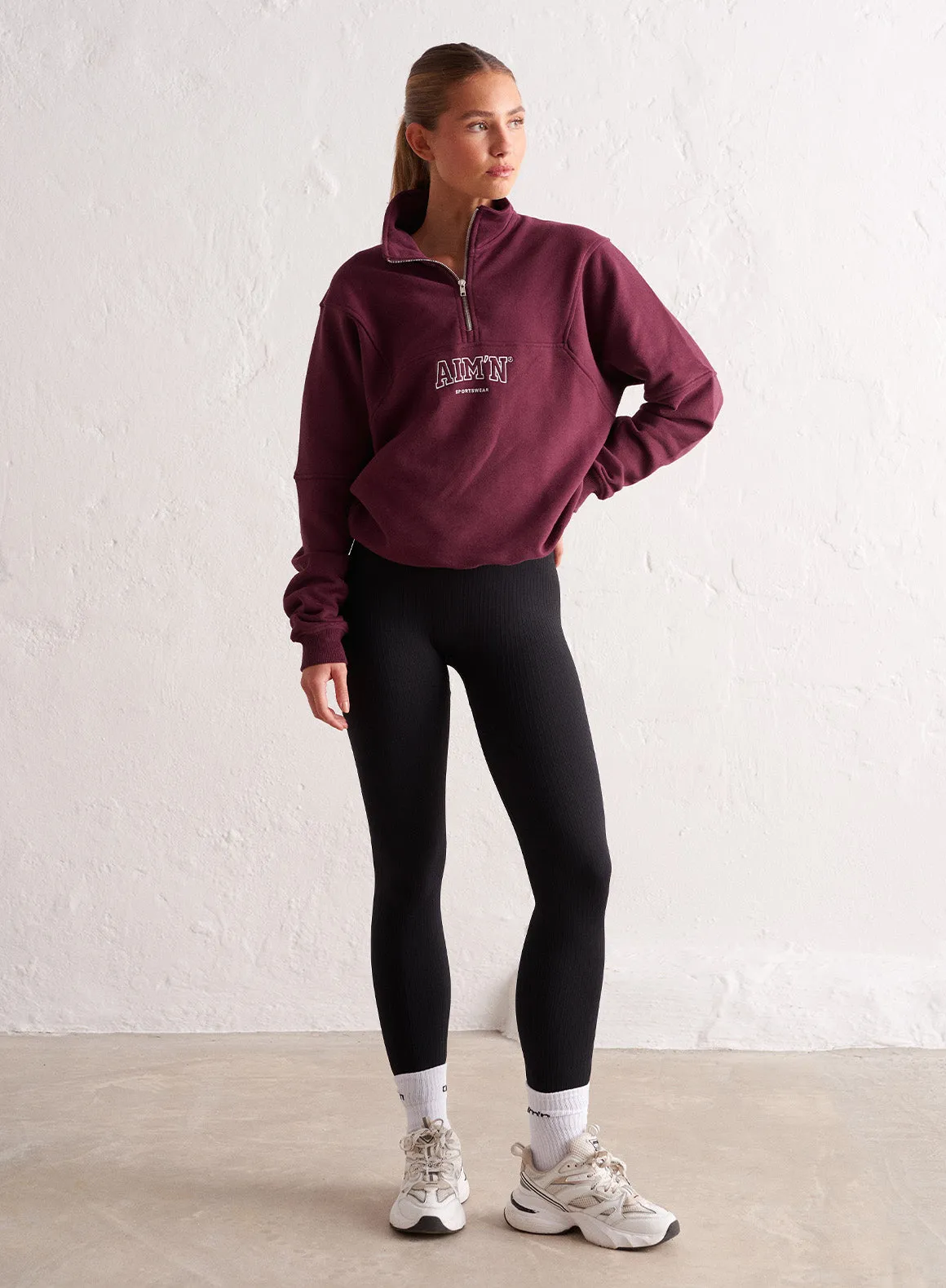 Bordeaux College Sweat Half Zip