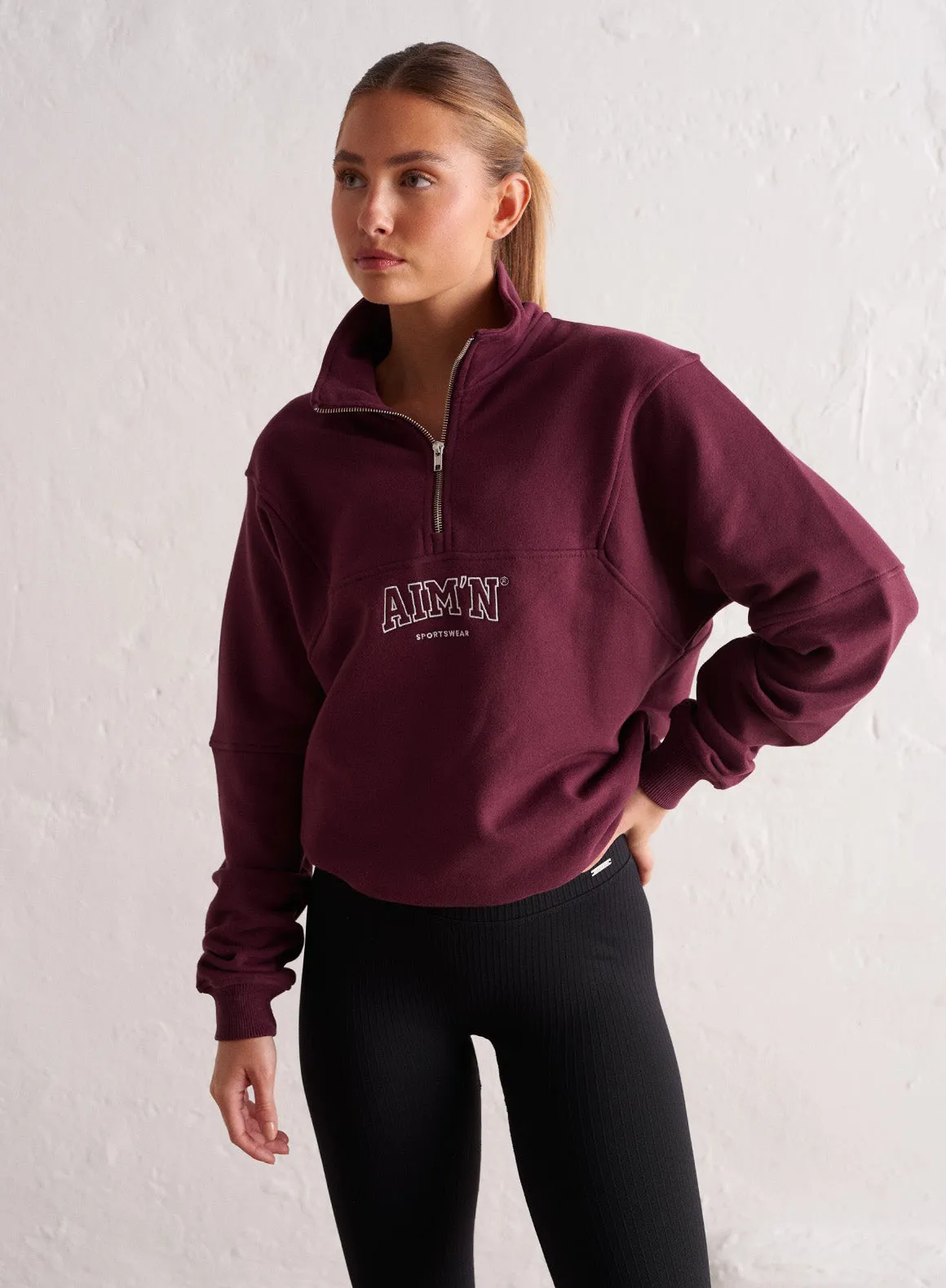 Bordeaux College Sweat Half Zip