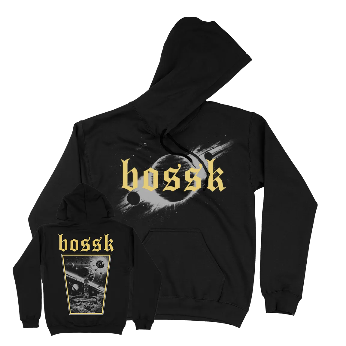 Bossk "Cosmos" Black Hooded Sweatshirt