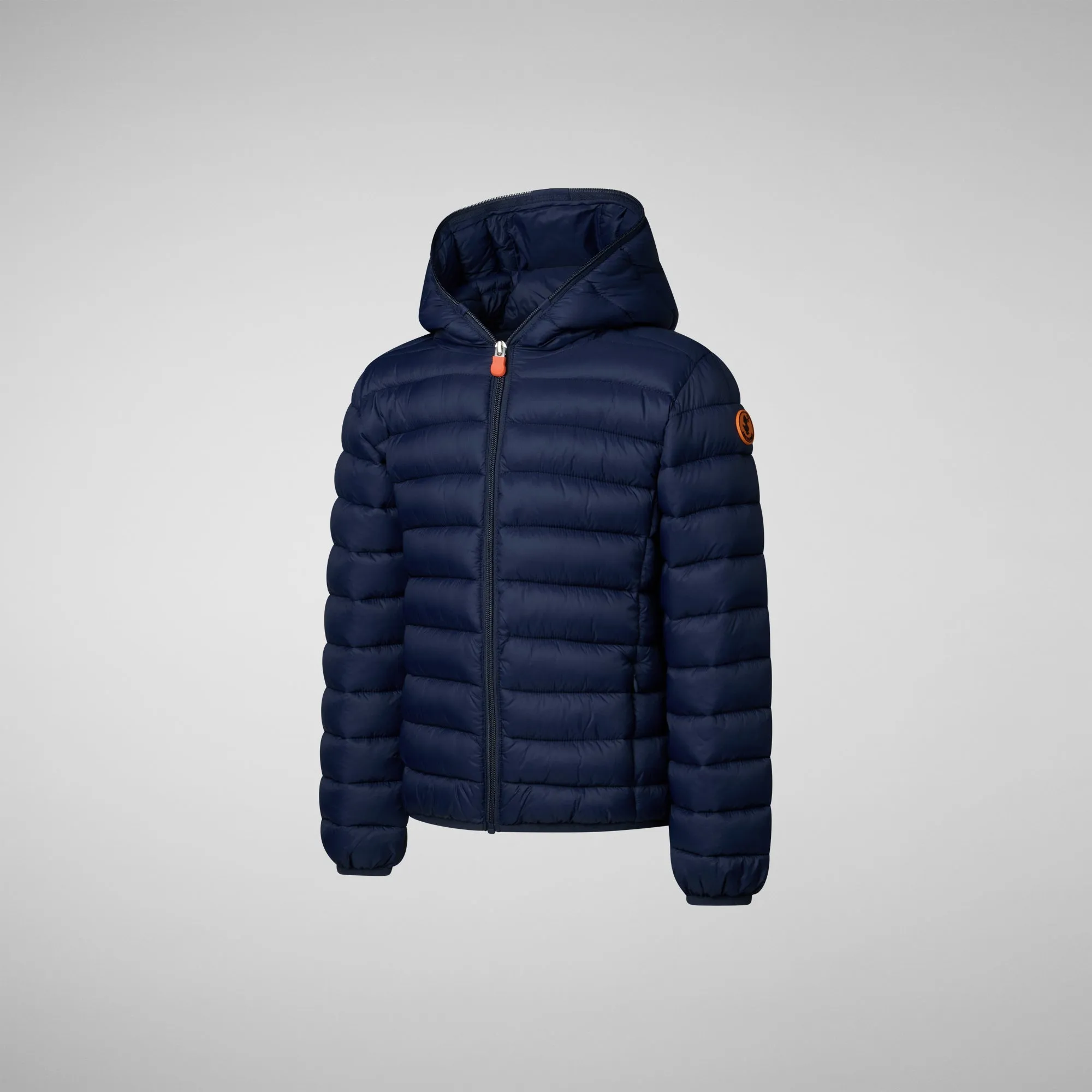 Boys' animal free puffer jacket Dony in navy blue