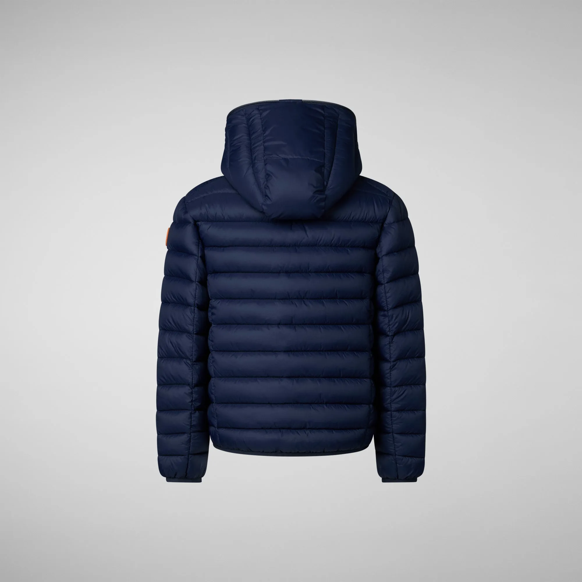 Boys' animal free puffer jacket Dony in navy blue