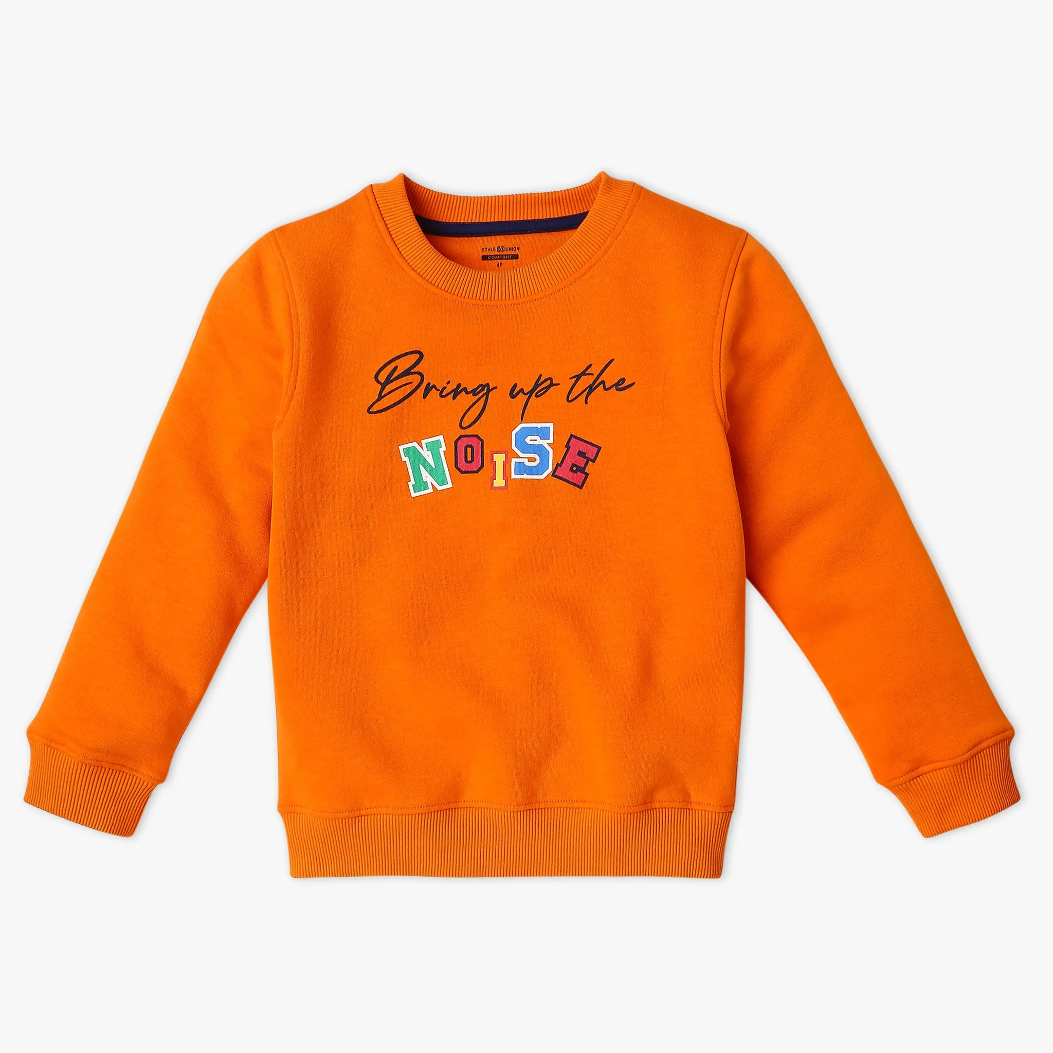 Boy's Regular Fit Printed Sweat Tees