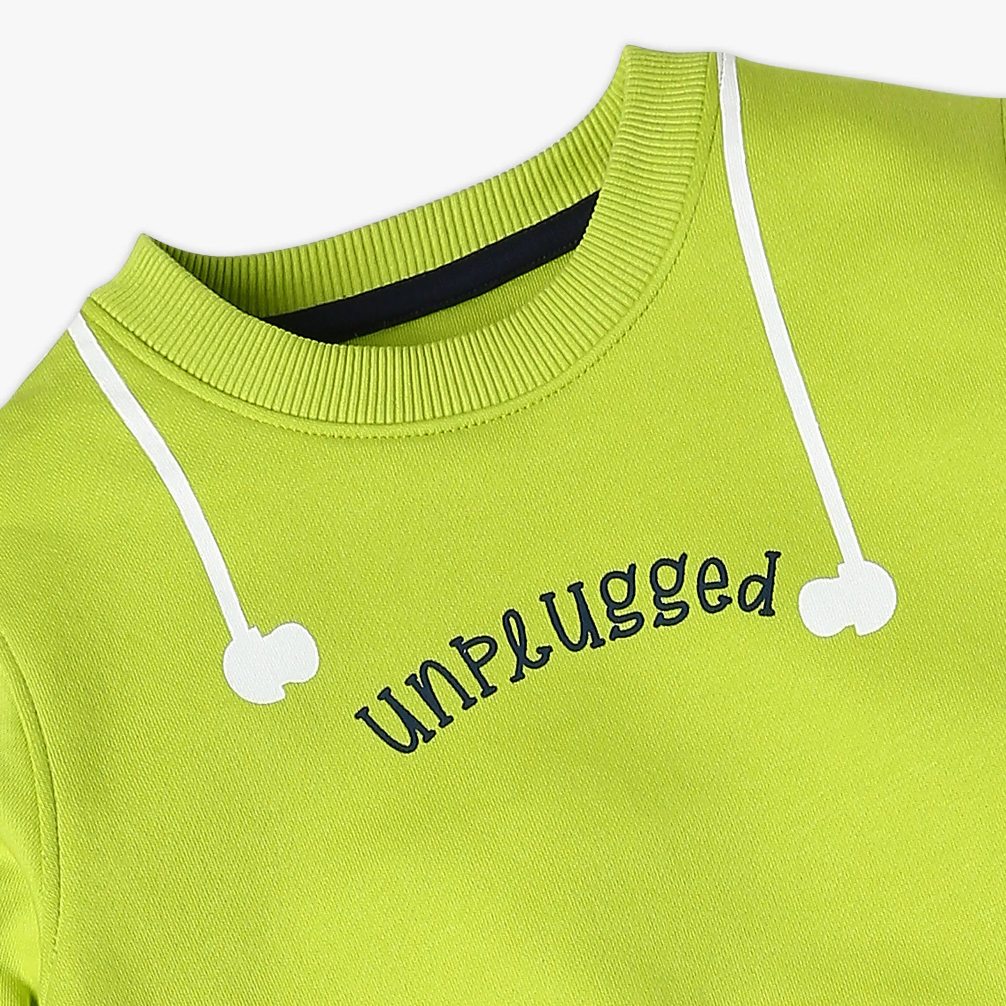 Boy's Regular Fit Printed Sweat Tees