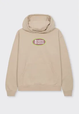 Braino Draino Hoodie - tan