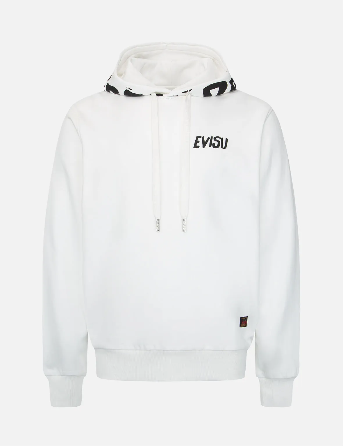 Brand Motto Print Hooded Sweatshirt