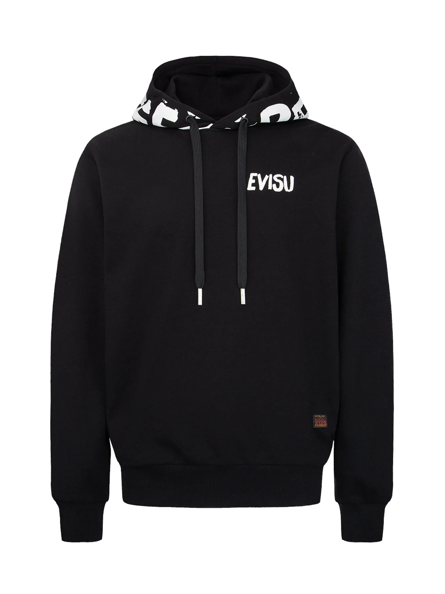 Brand Motto Print Hooded Sweatshirt