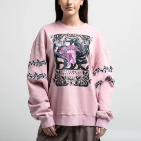 Breathe In Breathe Out Blush Crew Sweatshirt