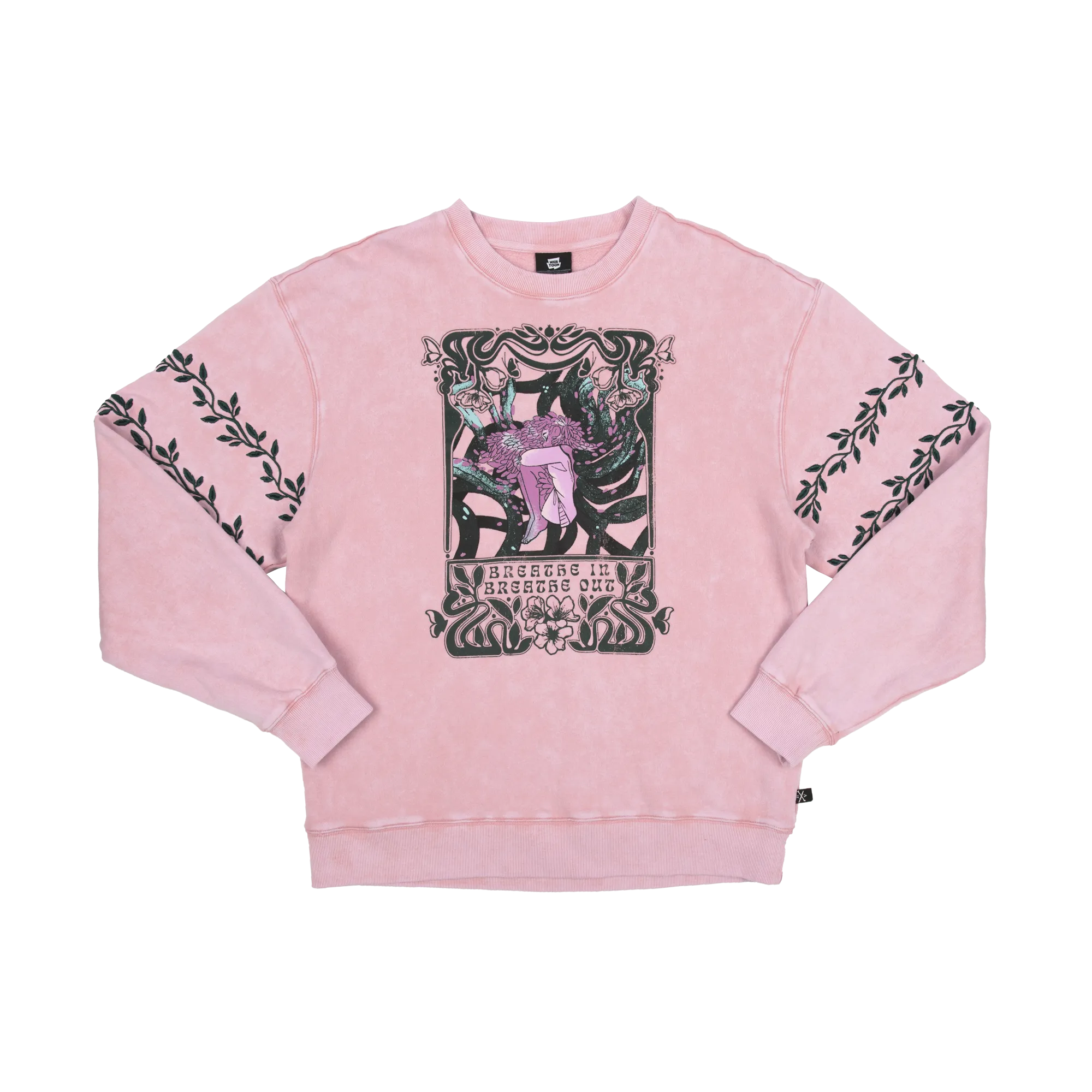 Breathe In Breathe Out Blush Crew Sweatshirt