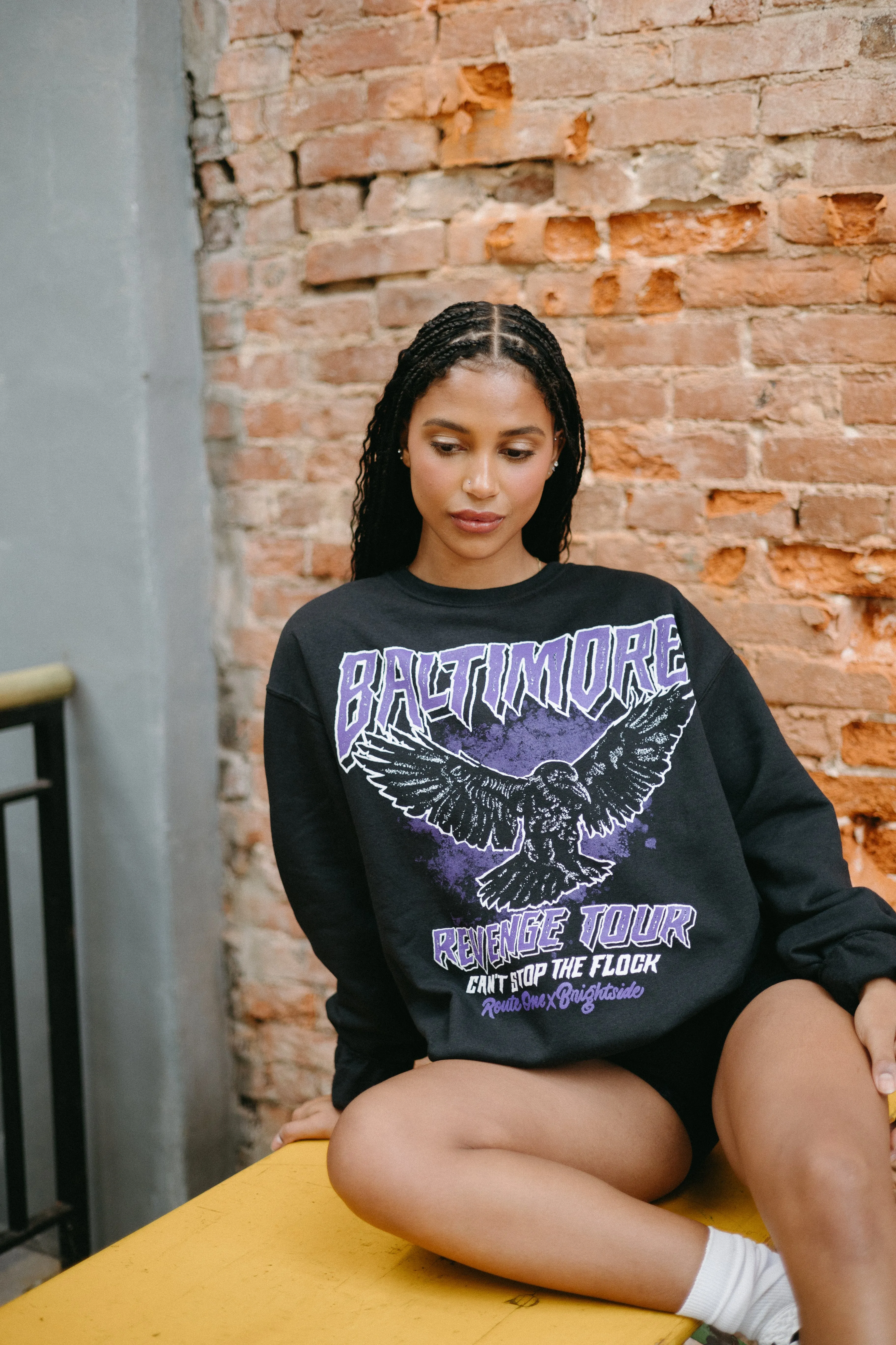 Brightside X R1A Can’t Stop The Flock Crewneck Sweatshirt