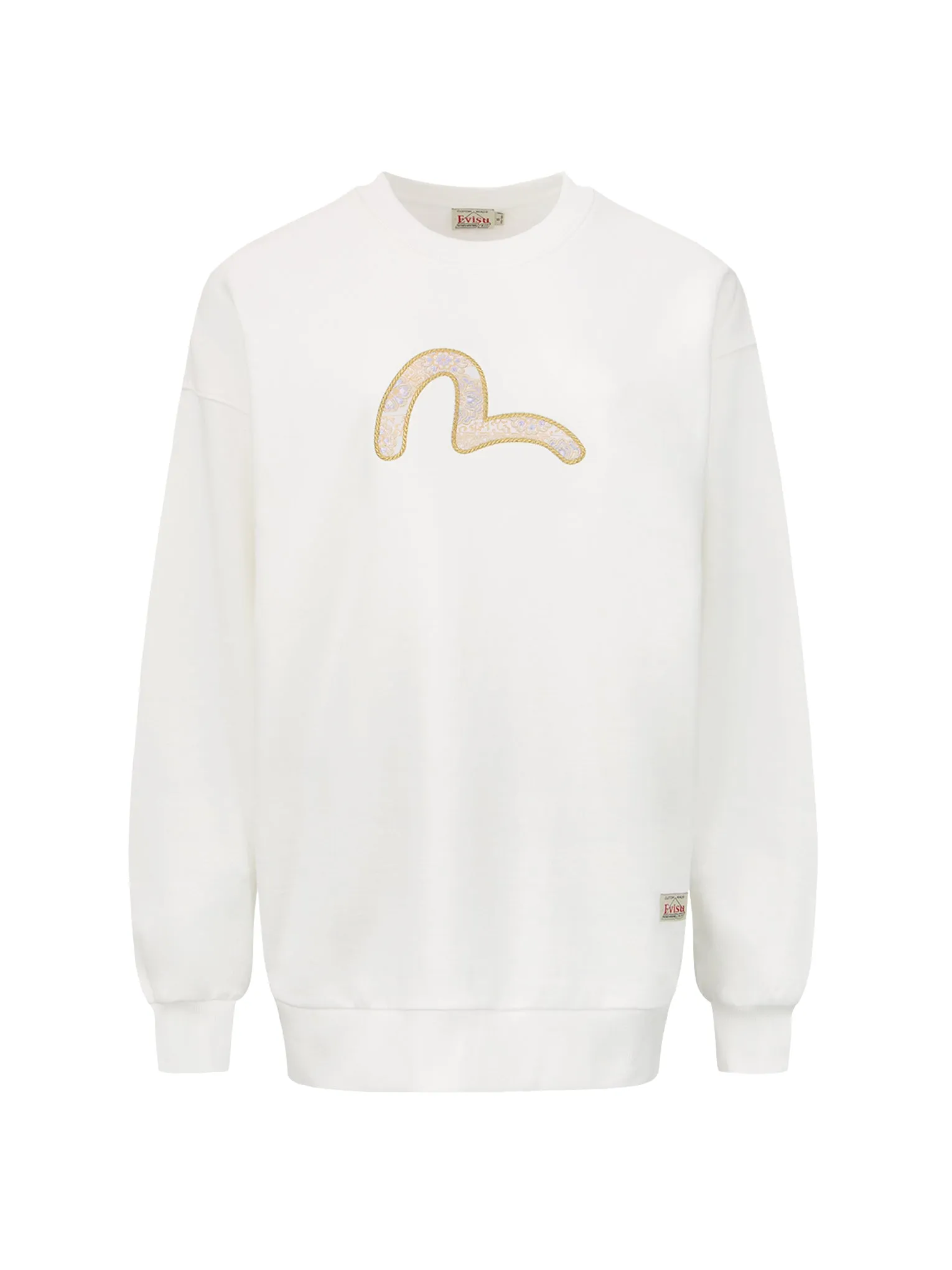 Brocade Seagull Appliqué Sweatshirt