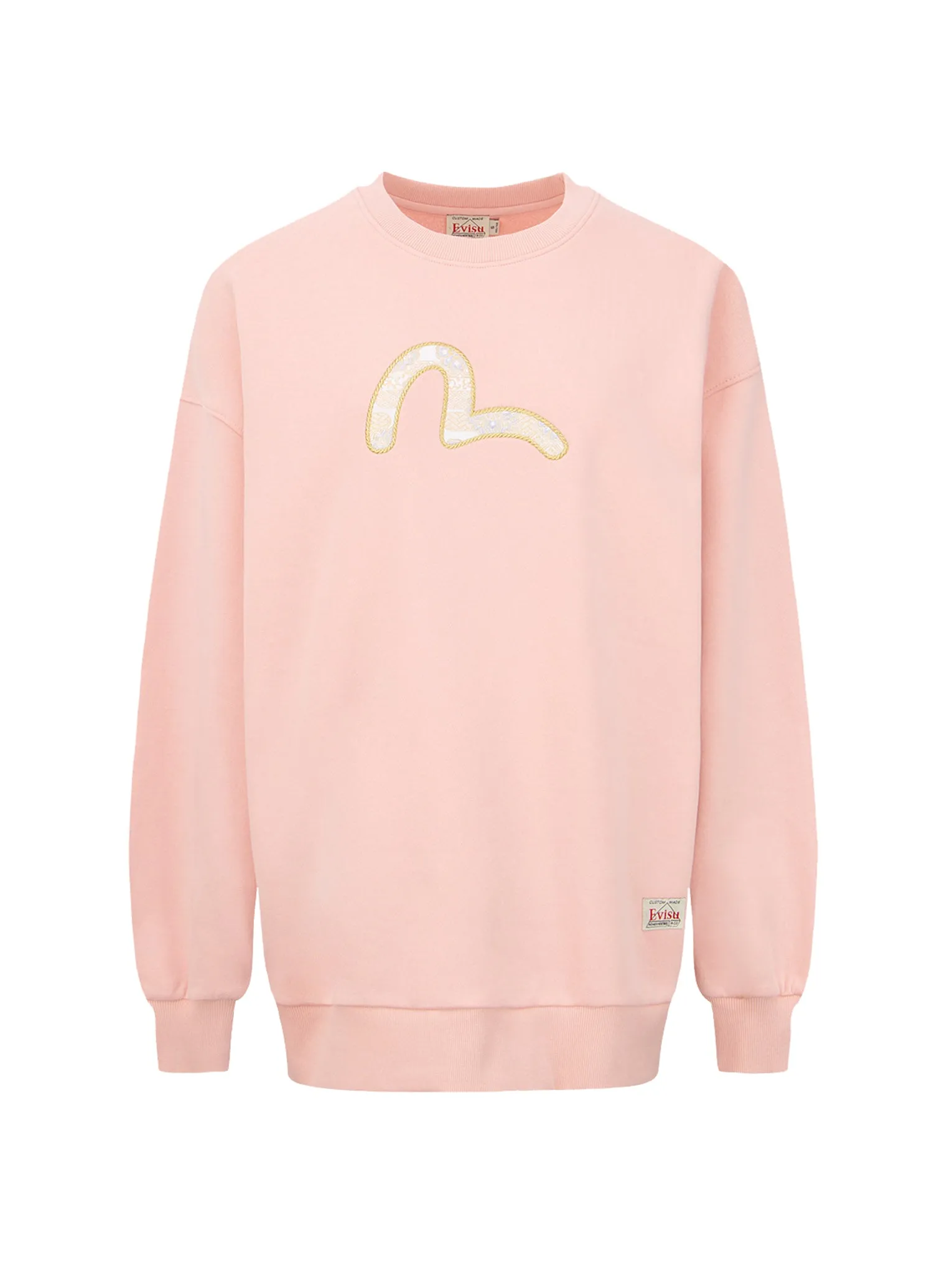 Brocade Seagull Appliqué Sweatshirt