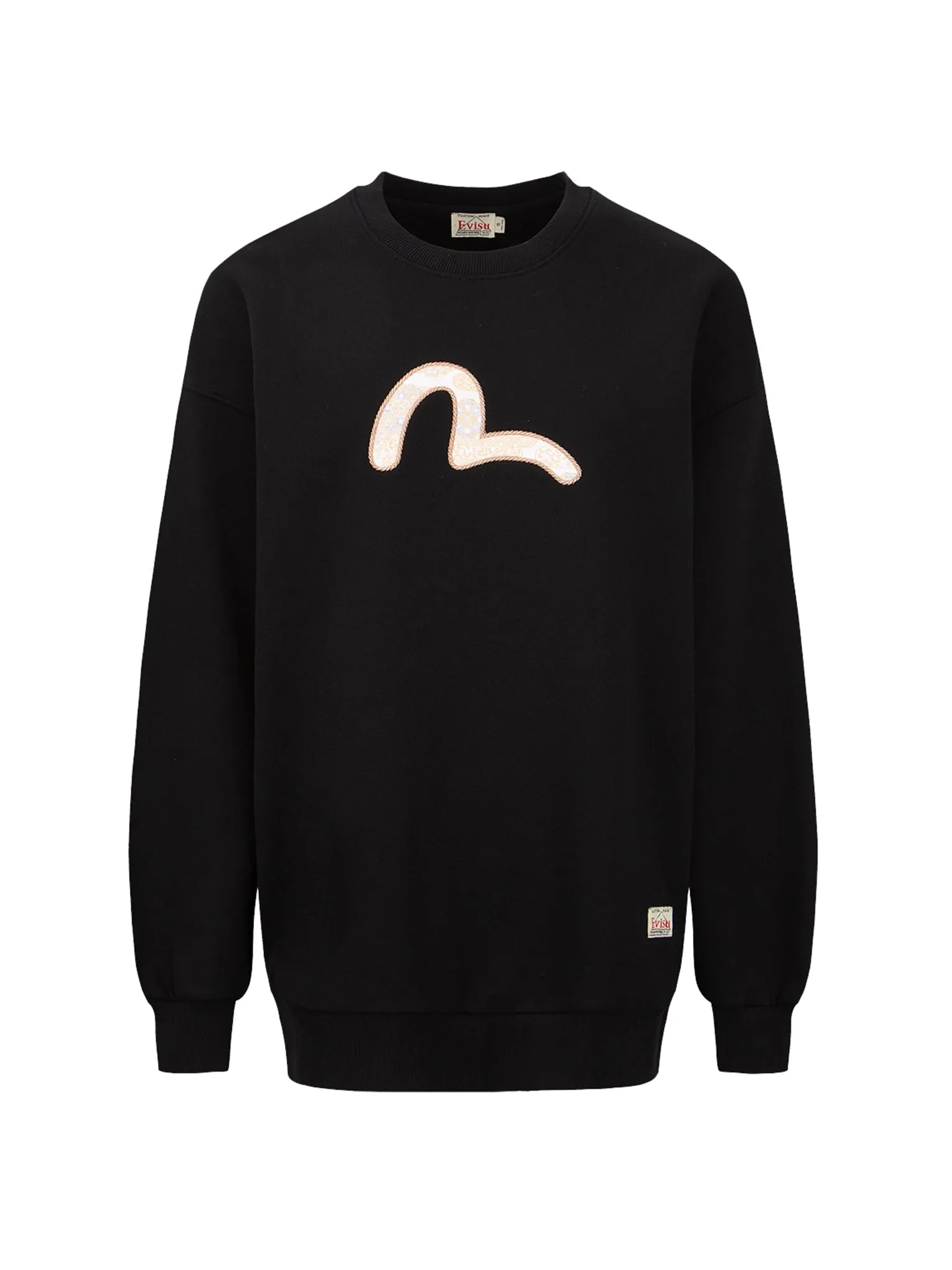 Brocade Seagull Appliqué Sweatshirt