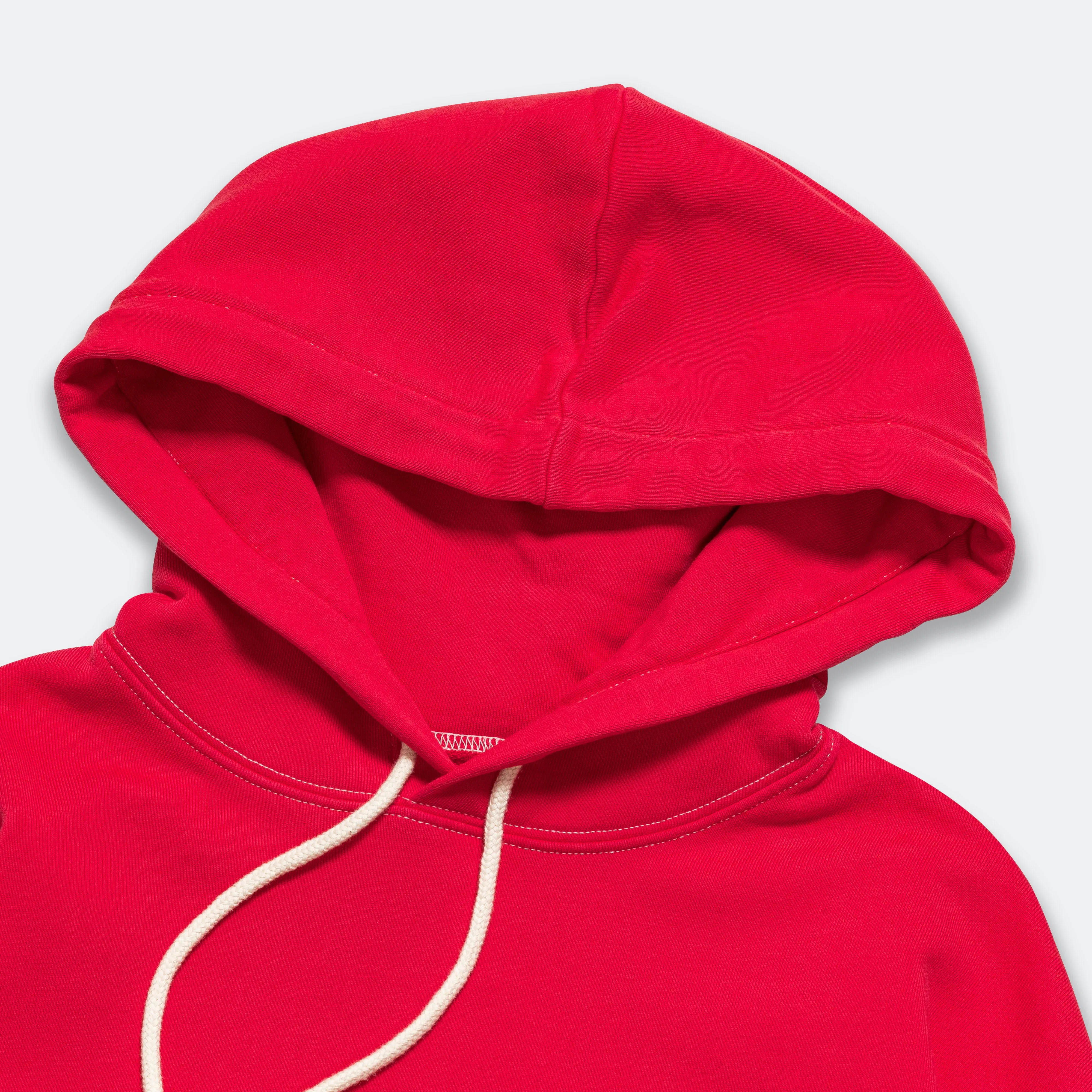 Brockton Hooded Sweatshirt - Washed Red