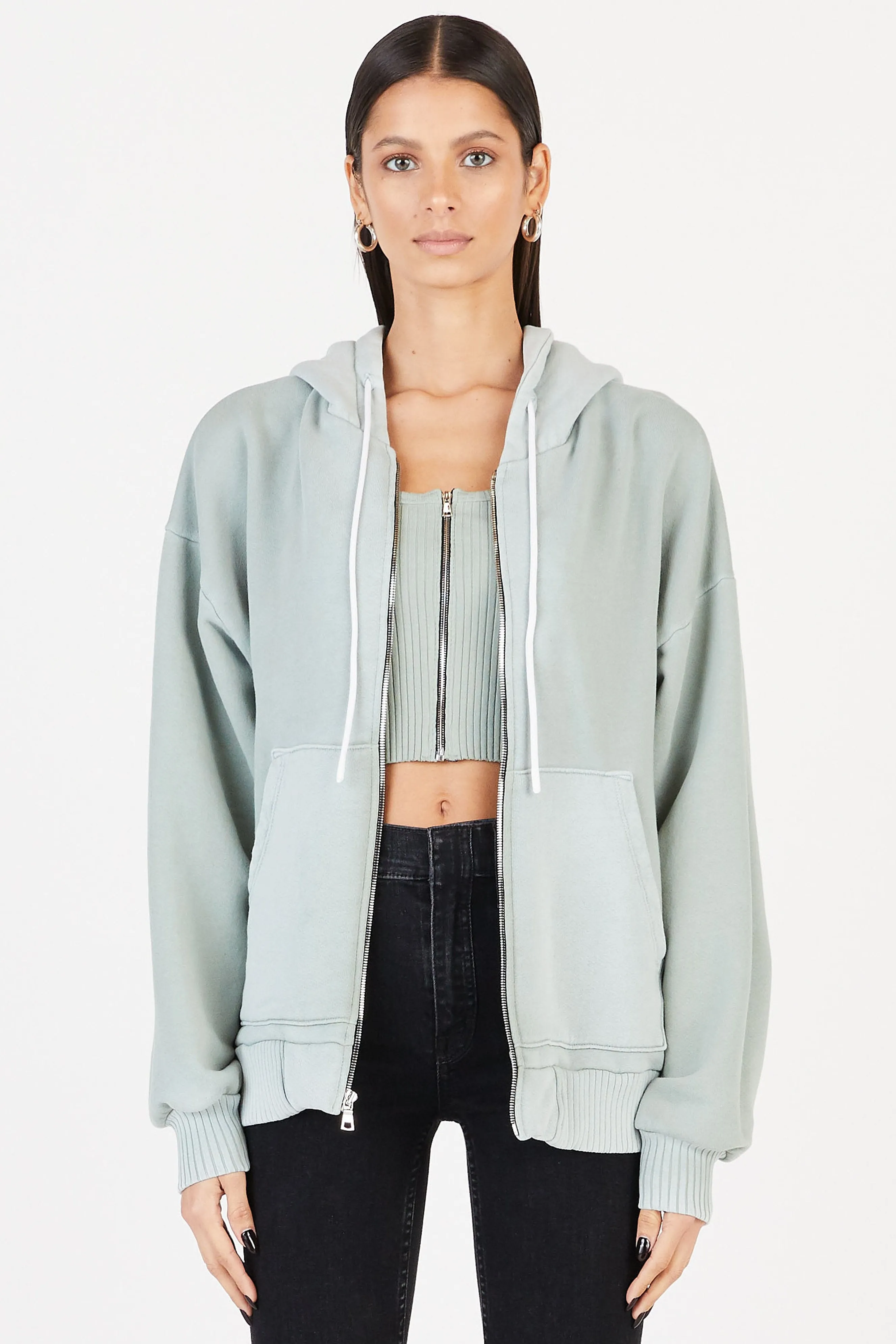 Brooklyn Oversized Zip Hoodie