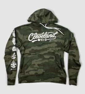 Camo Cleveland Script Hooded Sweatshirt