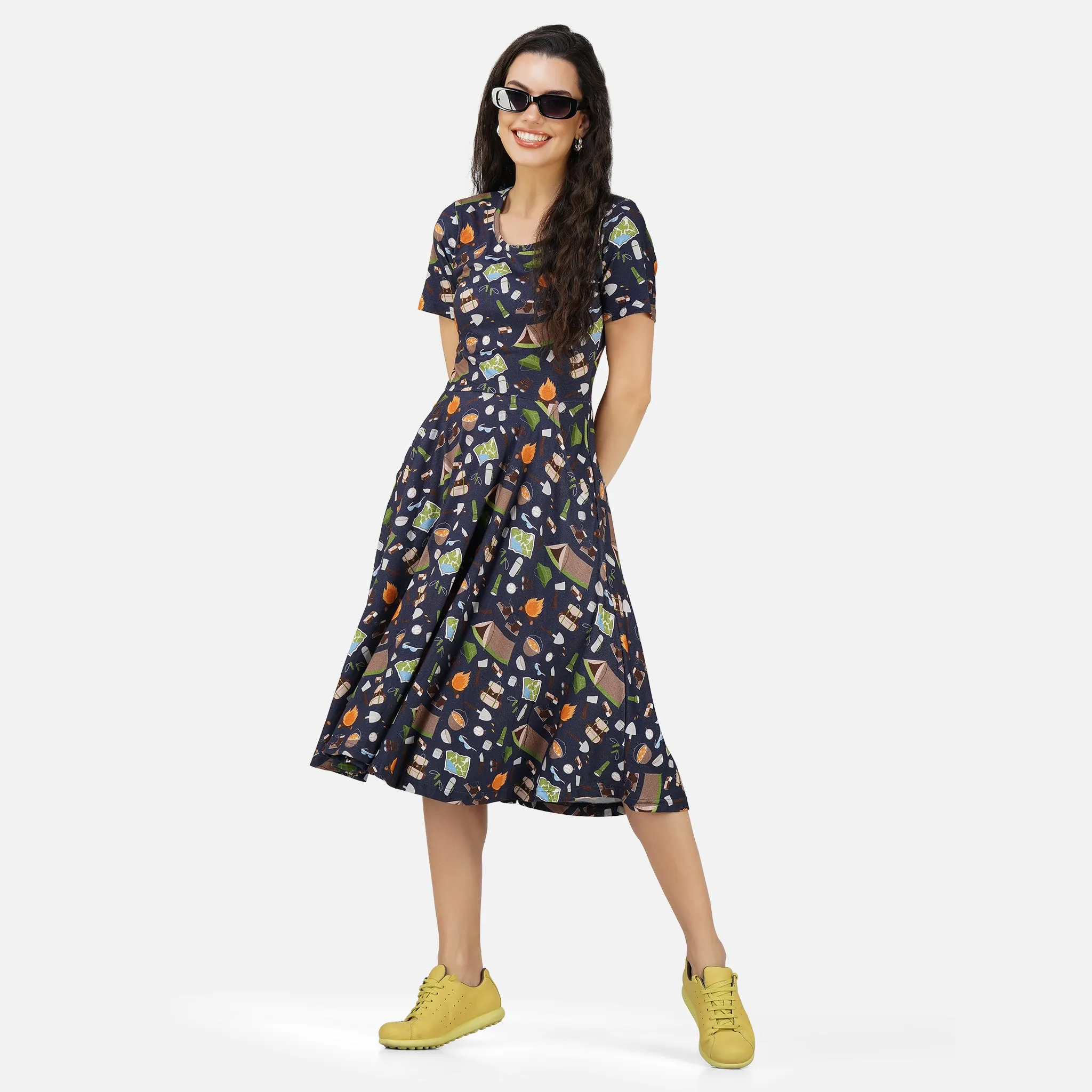 Camping Twirl Dress