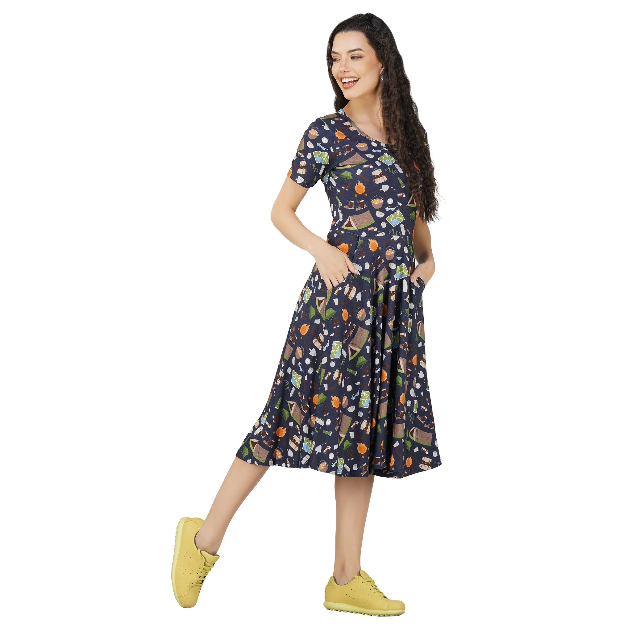 Camping Twirl Dress