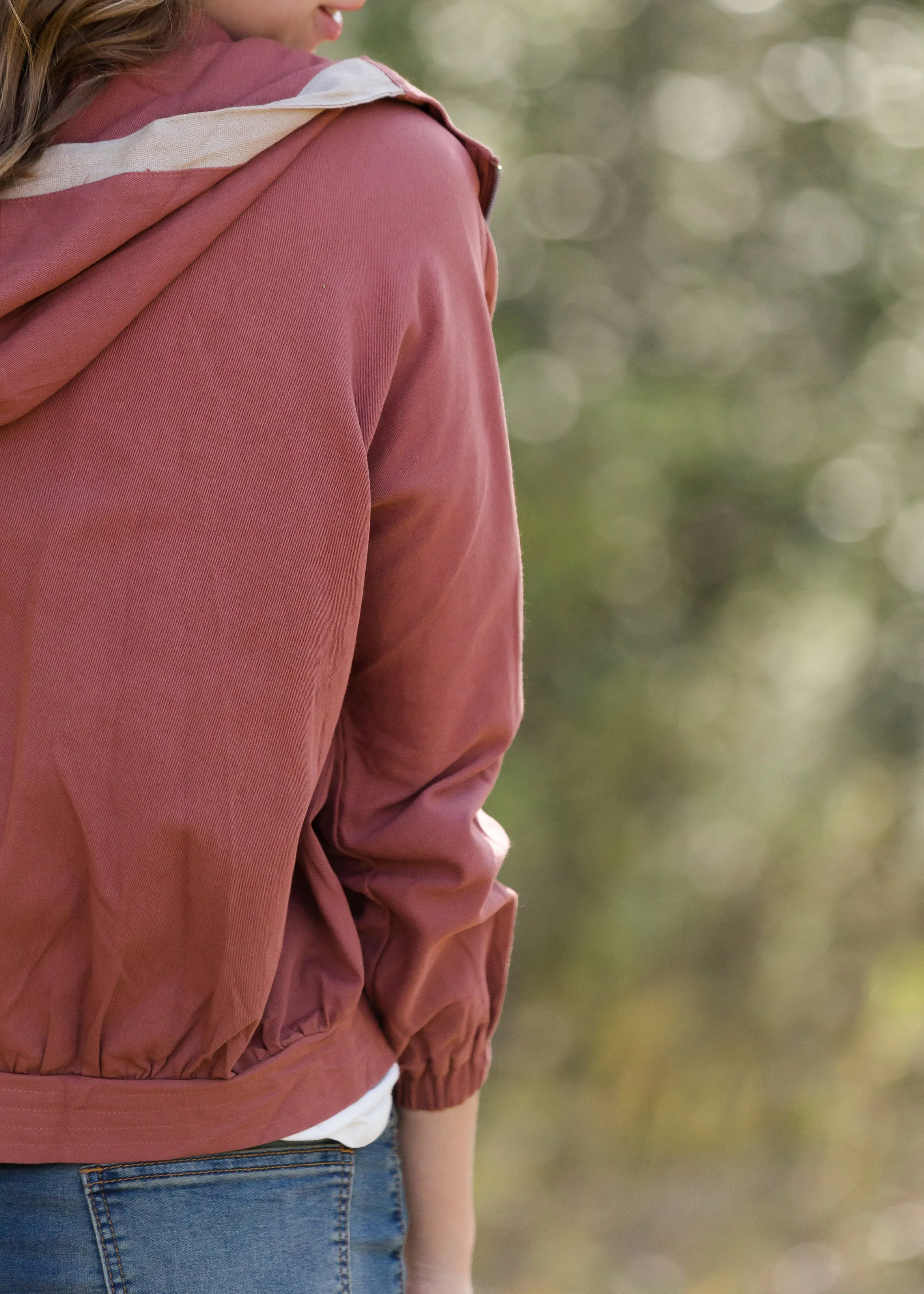 Canvas Hooded Jacket With Pockets - FINAL SALE