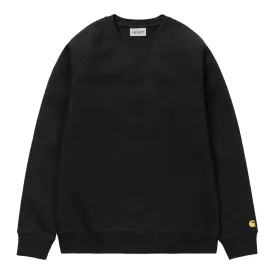 Carhartt WIP Chase Sweatshirt - Black / Gold