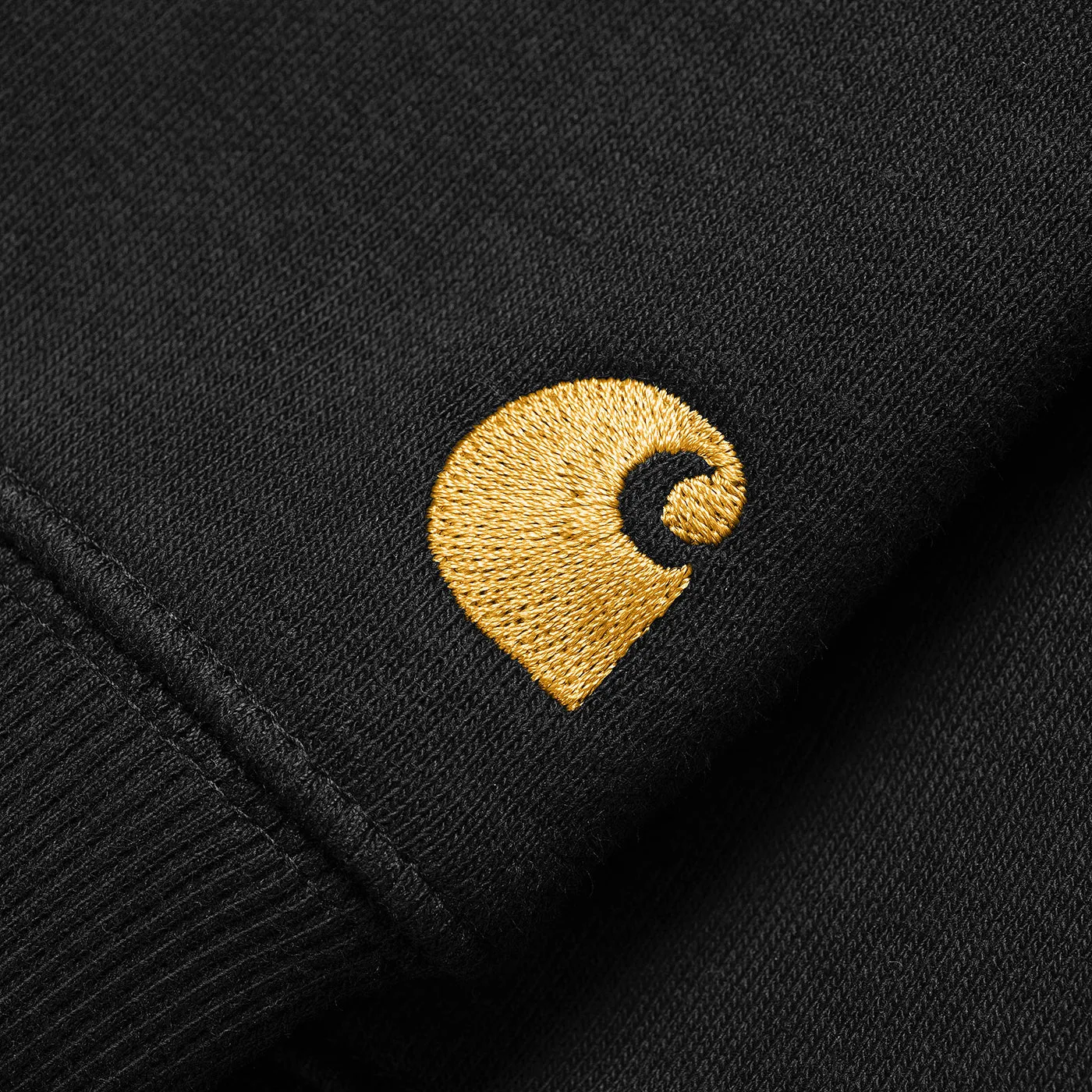 Carhartt WIP Chase Sweatshirt - Black / Gold