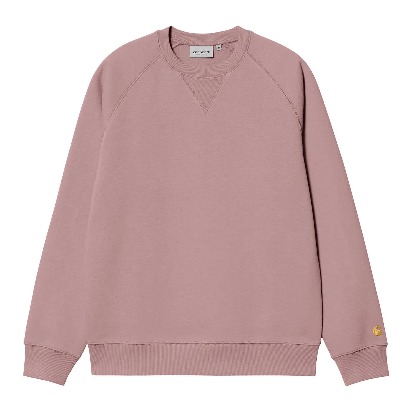 Carhartt WIP Chase Sweatshirt - Glassy Pink / Gold