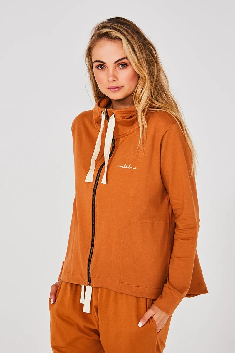 Cartel & Willow - Dion Hoodie - Rust