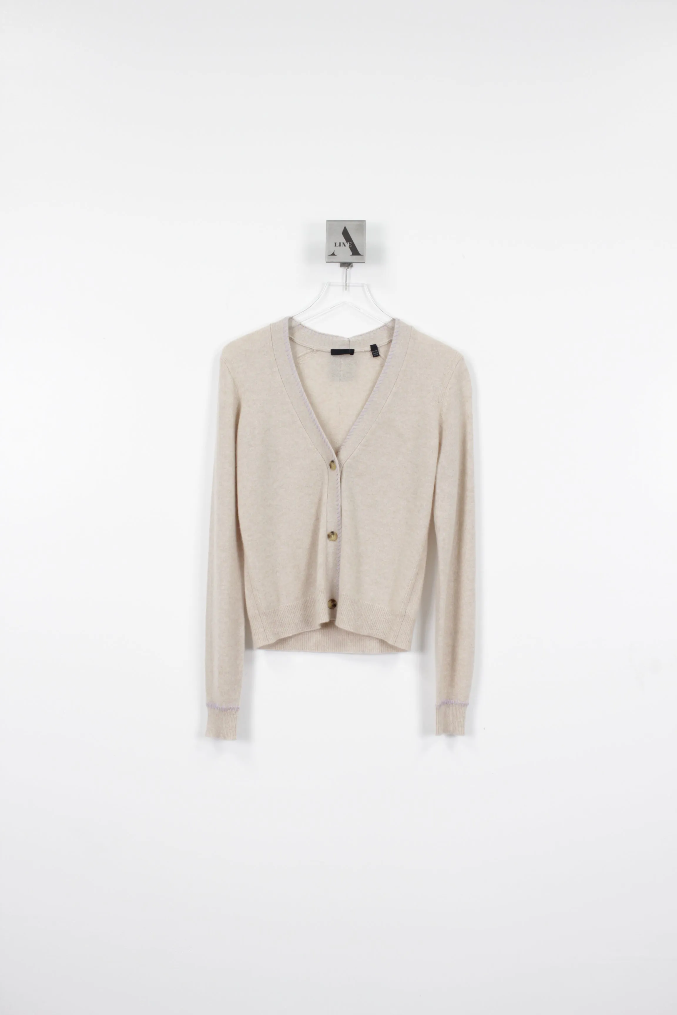 CASHMERE LONG SLEEVE CARDIGAN