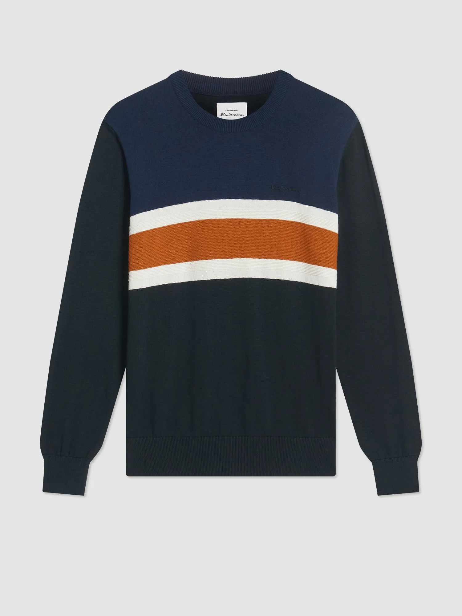 Chest Stripe Crewneck Sweater