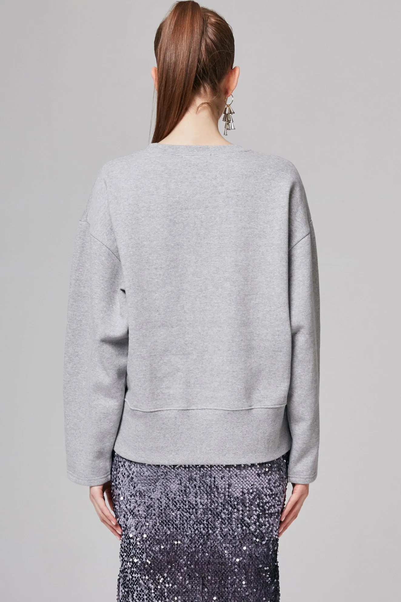 Clara Asymmetric-hem Sweatshirt