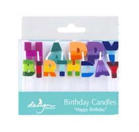 Color Block Birthday Candles