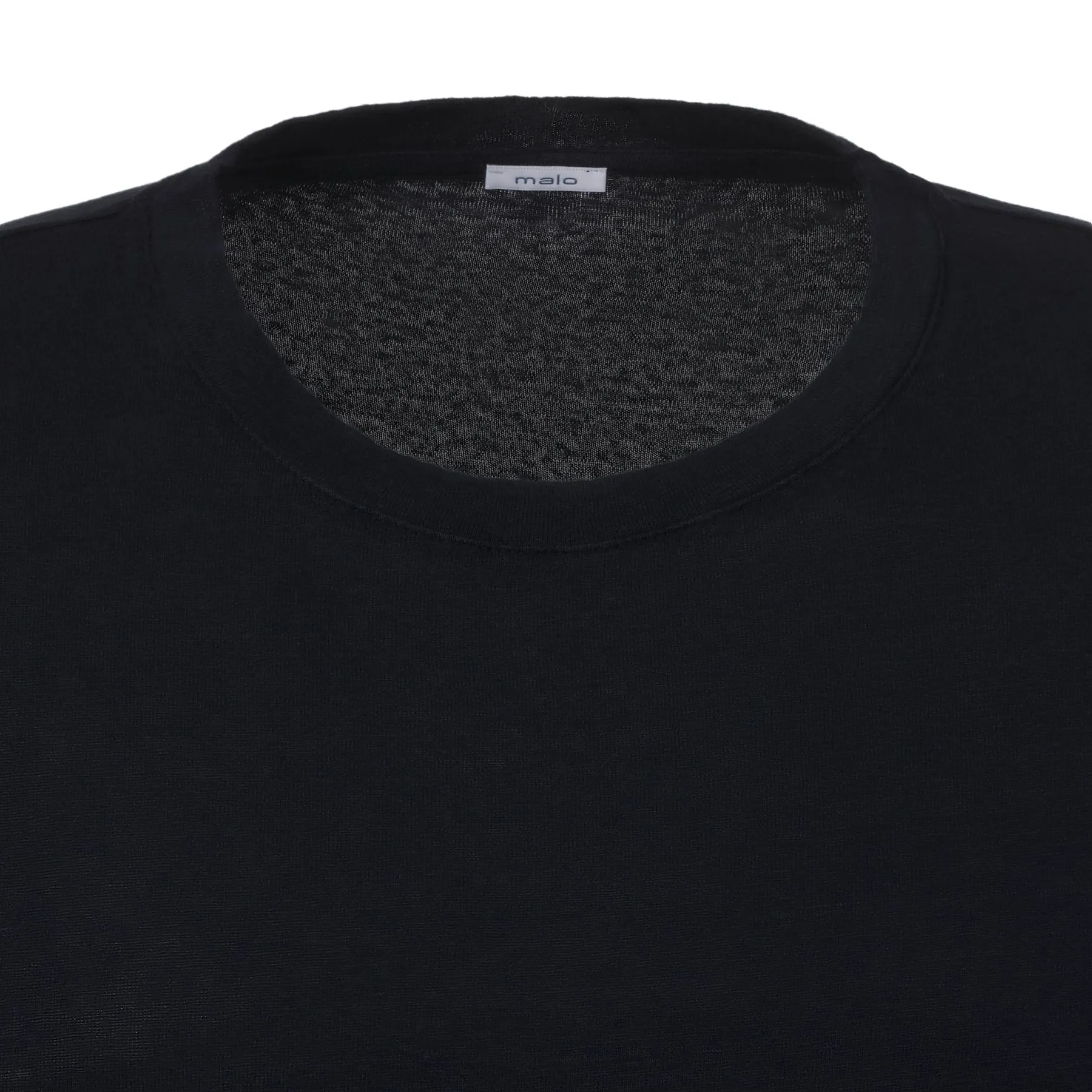 Crew-Neck Linen T-Shirt in Dark Blue