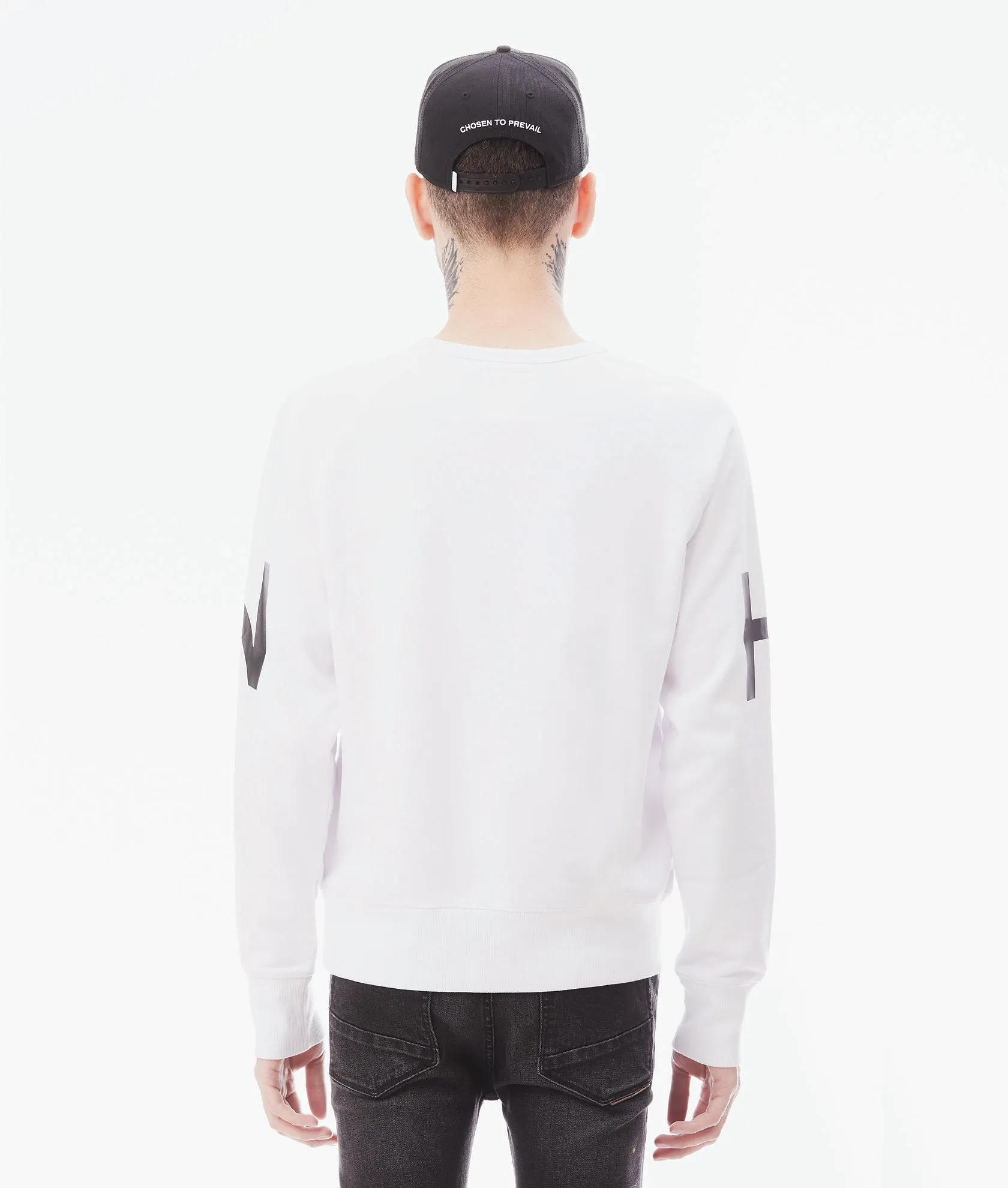 CREW NECK SWEATSHIRT IN WHITE