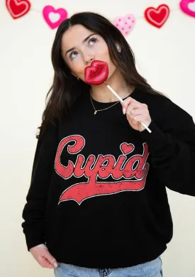 Cupid Valentine's Graphic Brushed Sweatshirt