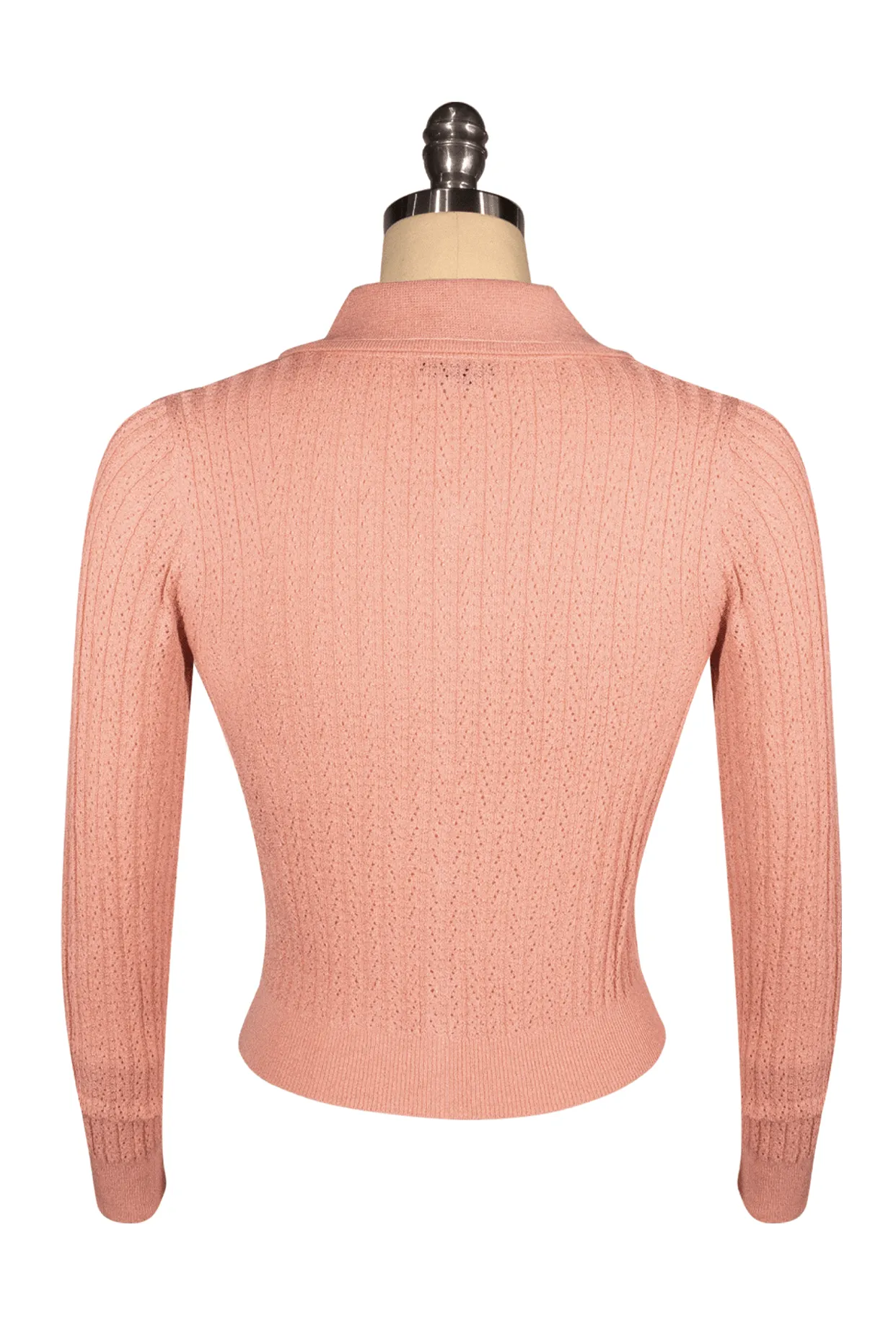 D'Amour Dickens Cardigan (Peach Pink)