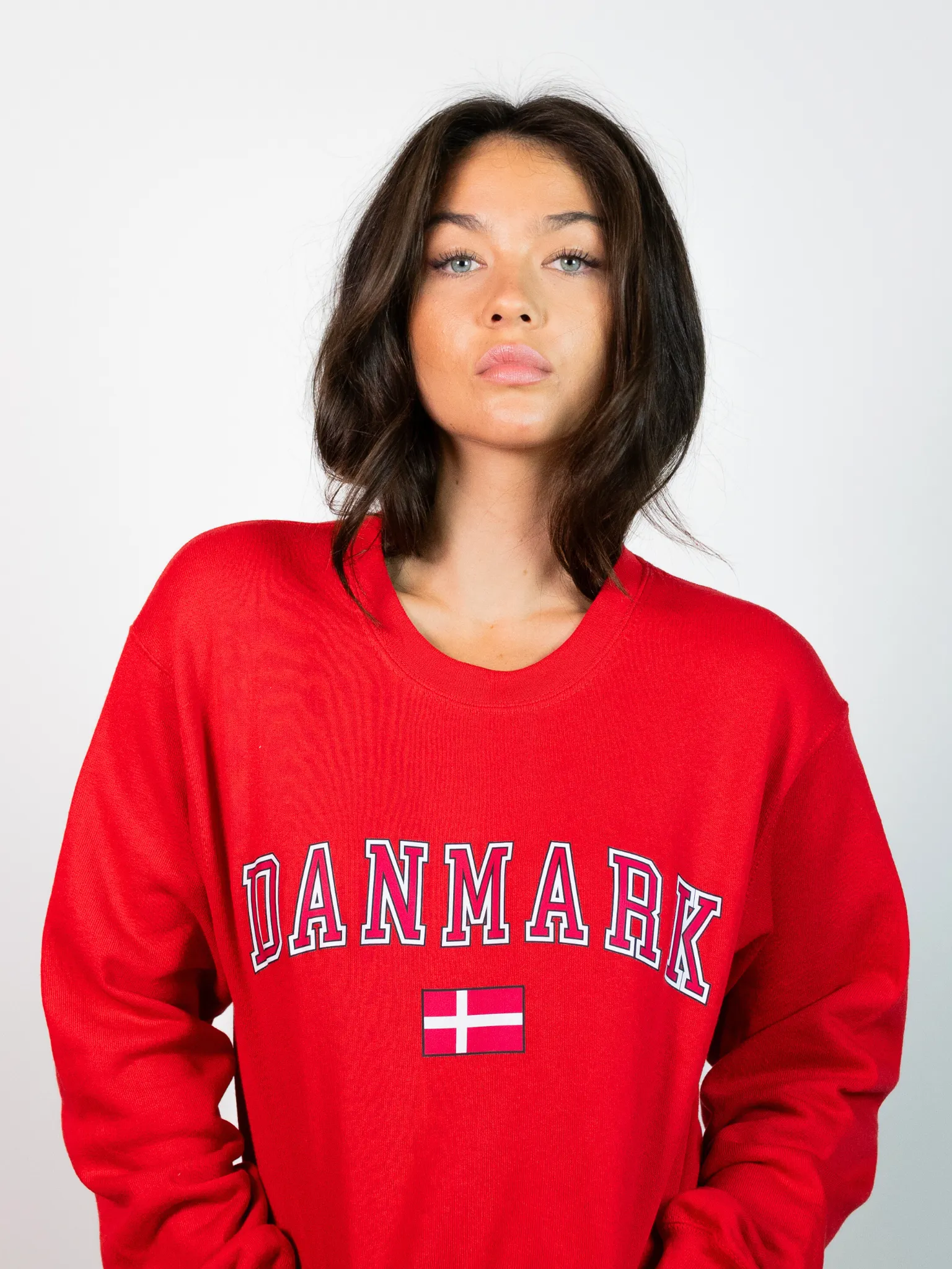 DANMARK SWEATSHIRT - RØD