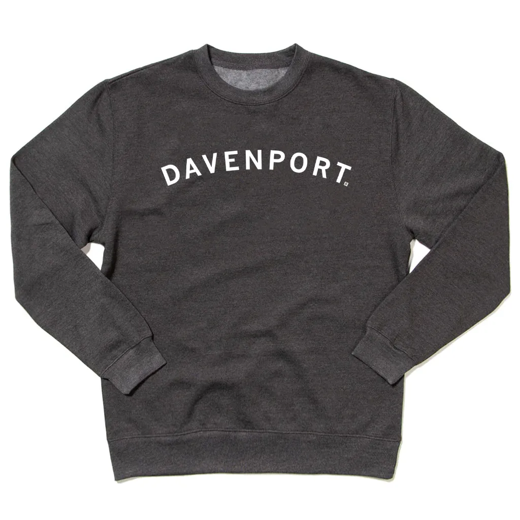 Davenport Curved Logo Crew Sweatshirt