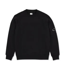 Diagonal Raised Fleece Crew Neck Lens Sweatshirt