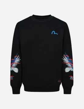 Eagle and Seagull Embroidery Sweatshirt