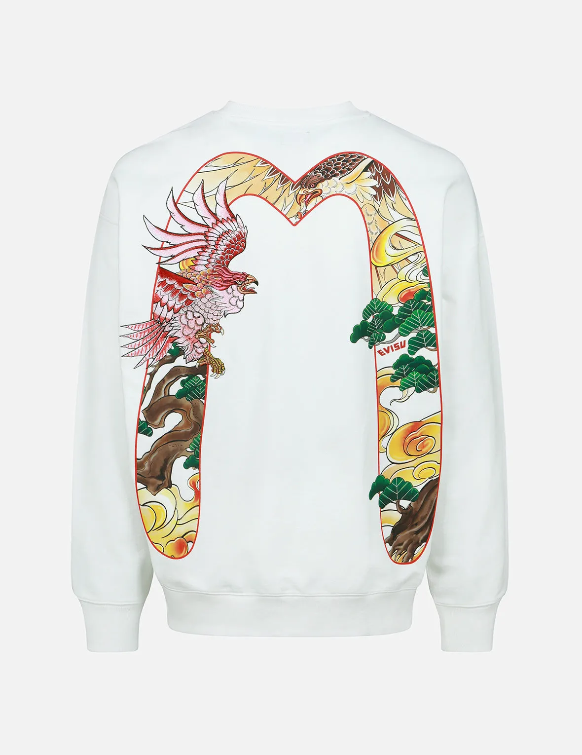 Eagle Daicock Print and Embroidery Sweatshirt