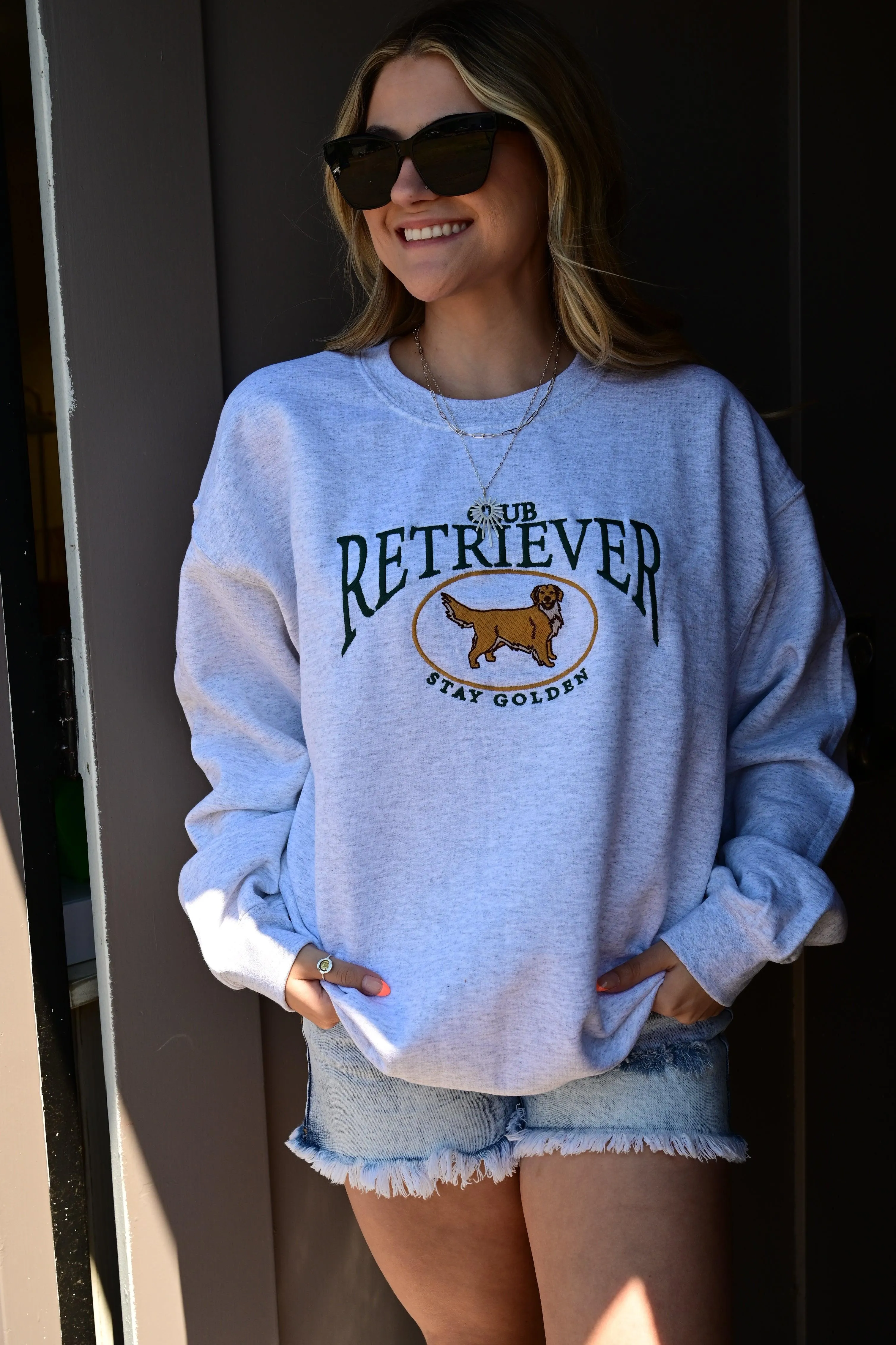 Embroidered Retriever Club Sweatshirt  S-XL