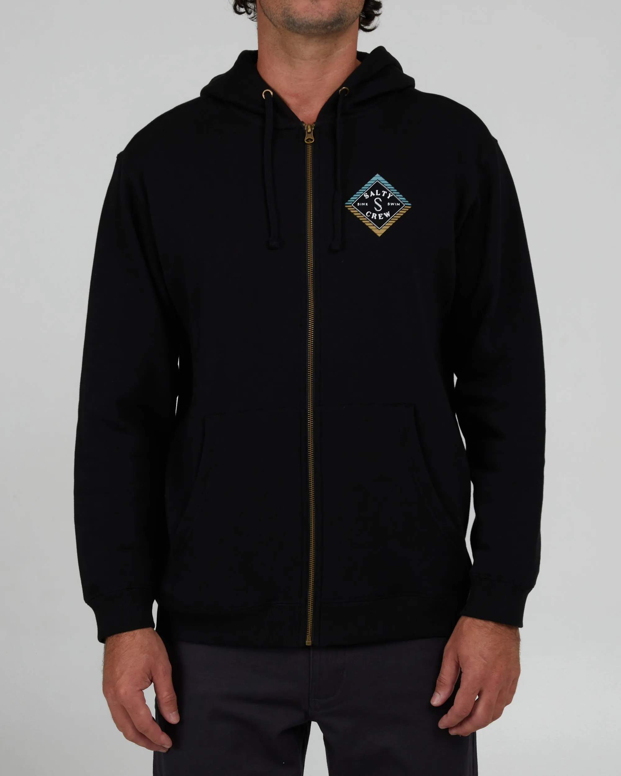 Faded Black Zip Fleece