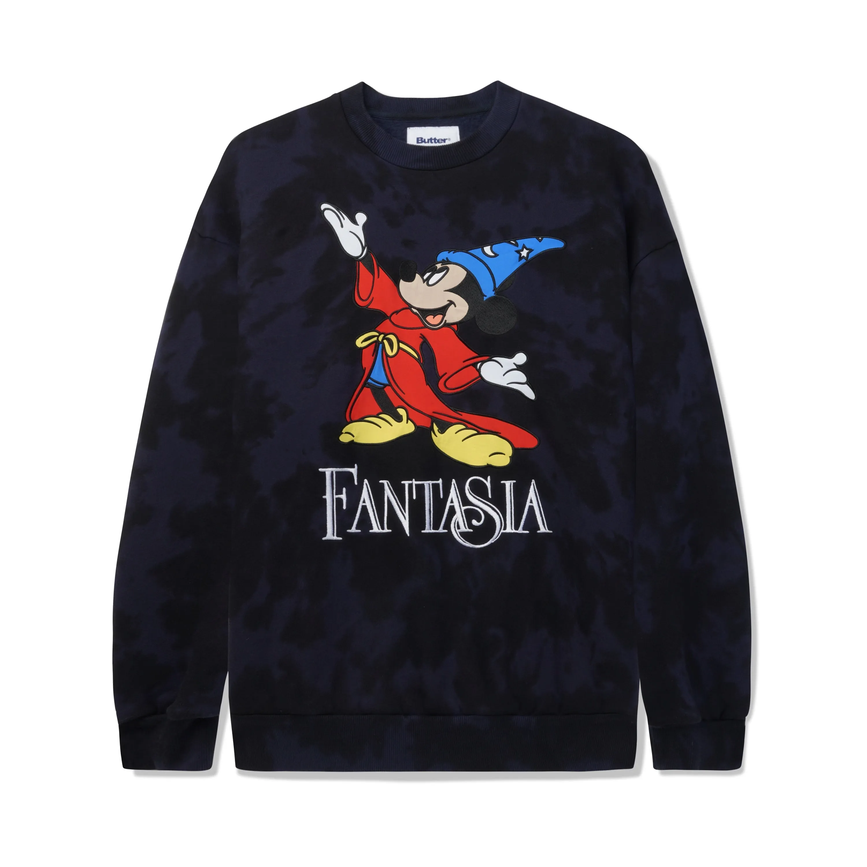 Fantasia Crewneck, Navy Tie Dye