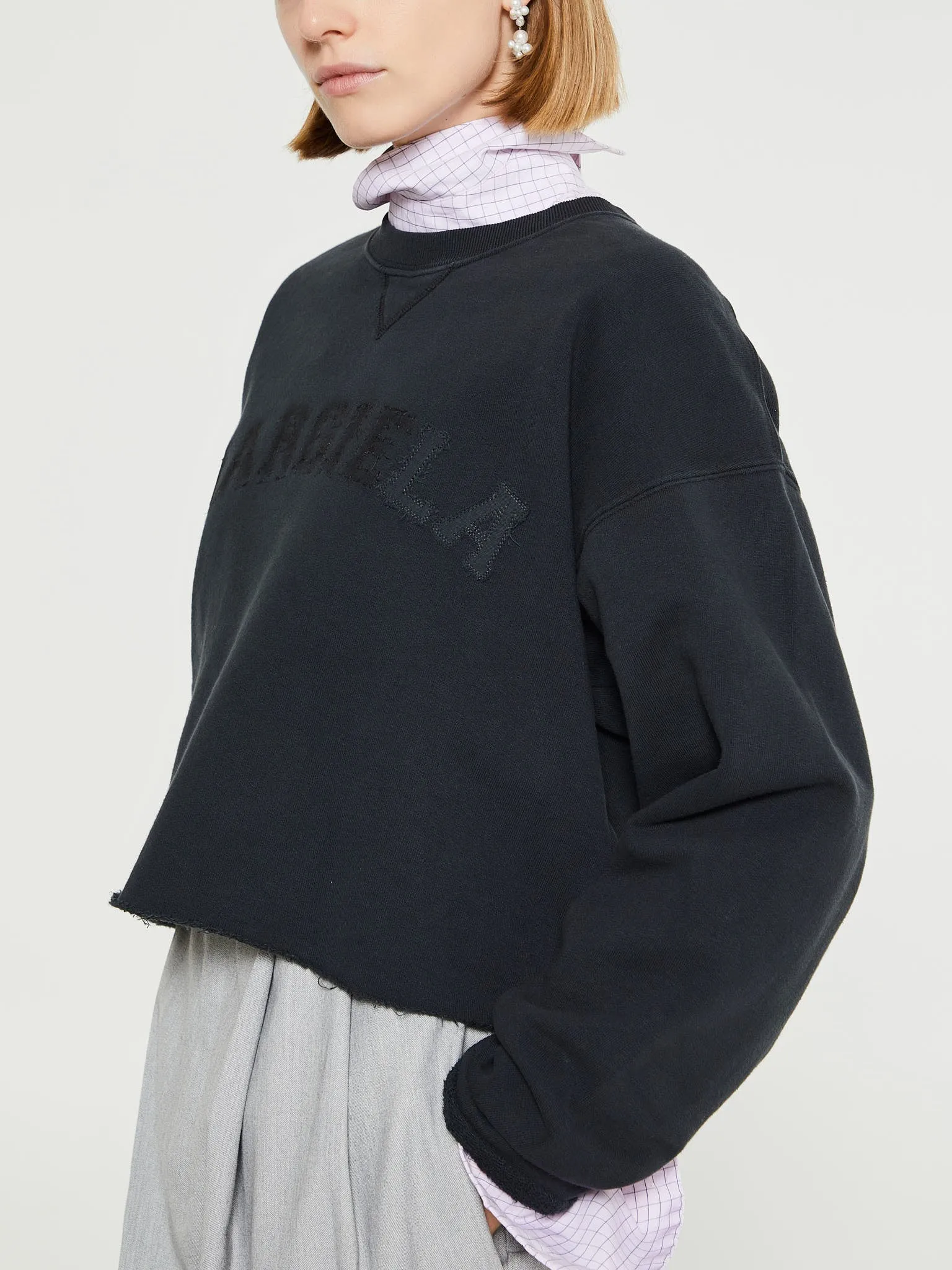 Firm Fleece Sweatshirt in Vintage Black