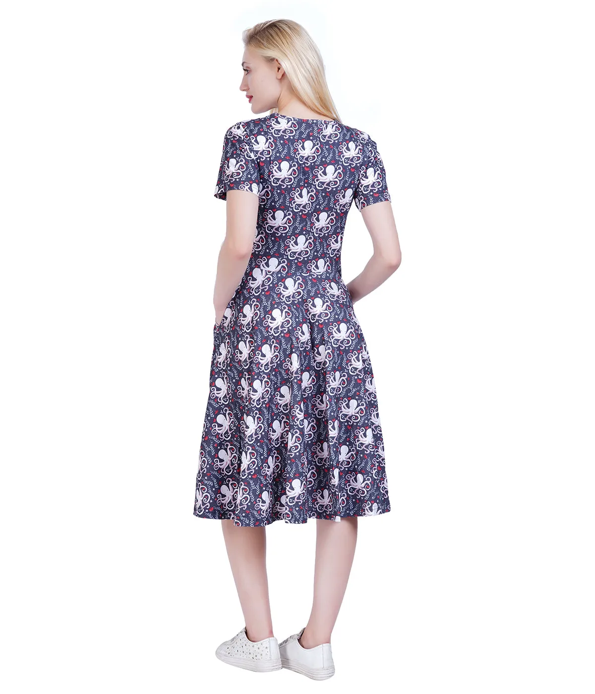 Floral Octopus Twirl Dress