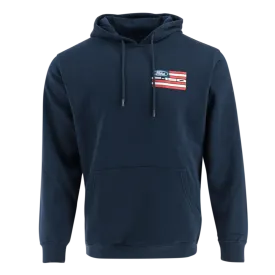 Ford Trucks F-150 Flag Men's Hooded Pullover Sweatshirt