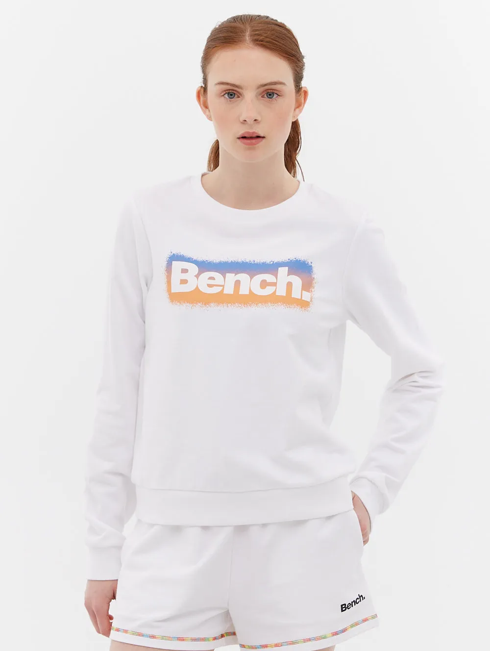 French Terry Graphic Crew Neck Sweatshirt