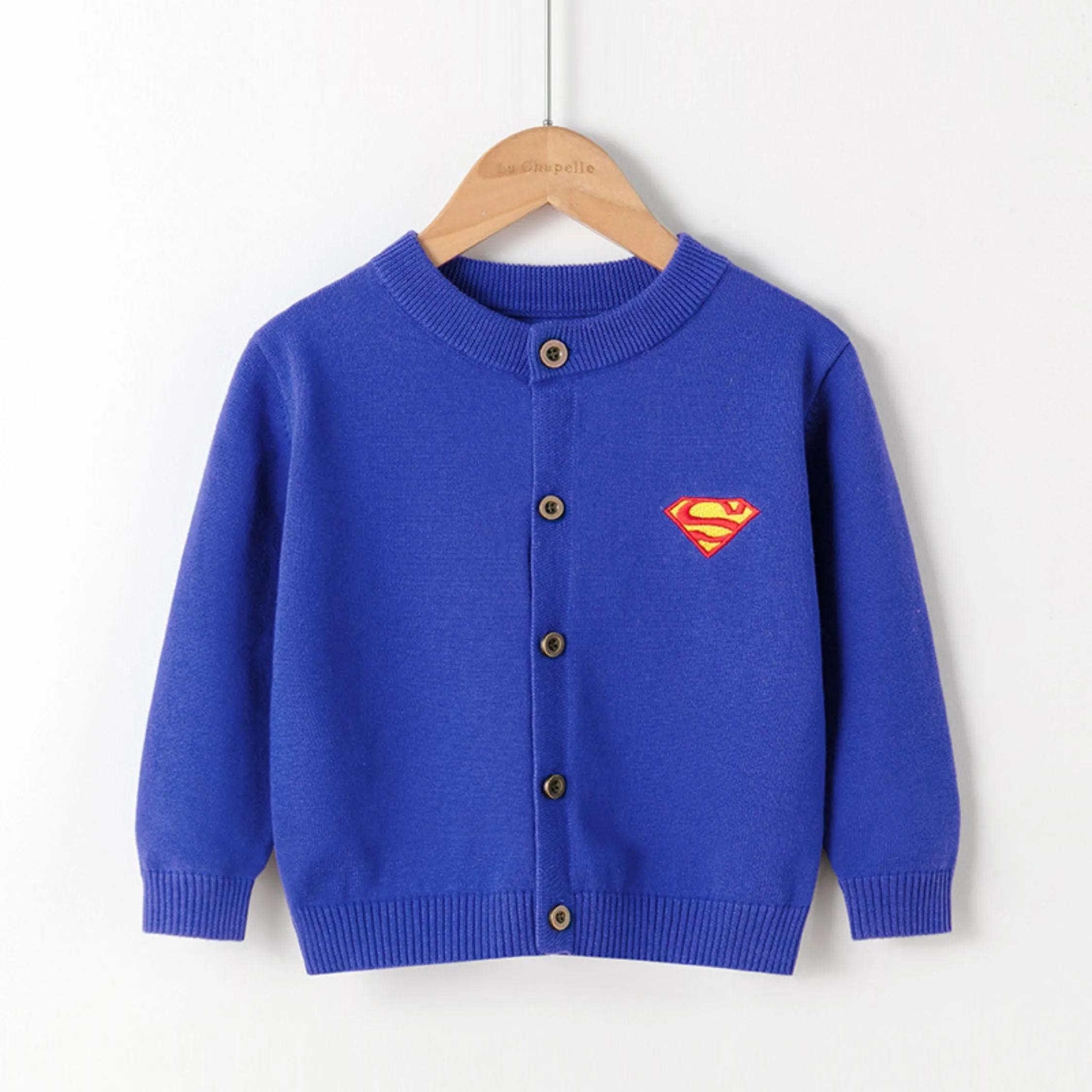 Full Sleeve Crew Neck  Boys Cardigan, Mulitcolours