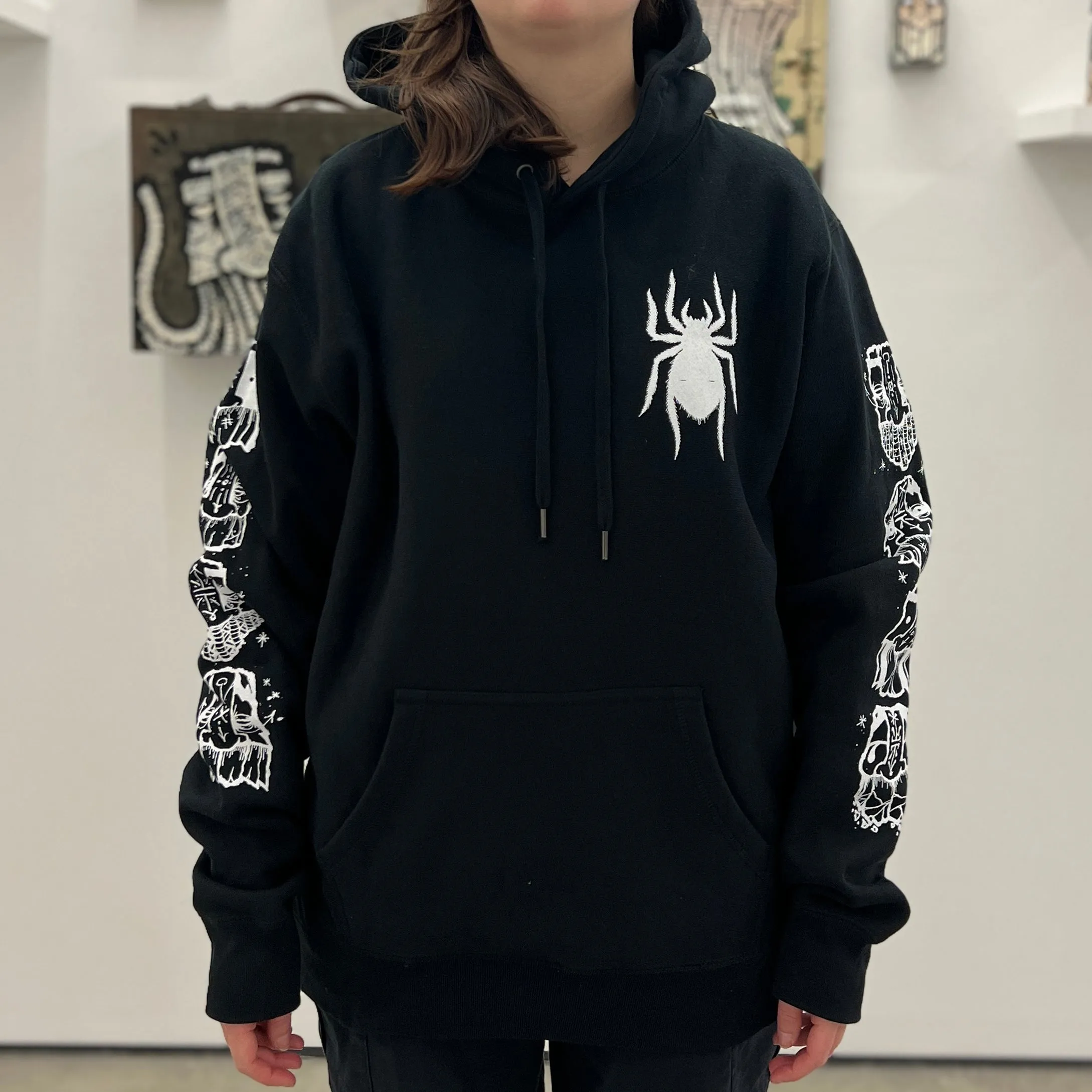 GATS - "Arachnophile" Hooded Sweatshirt in Black