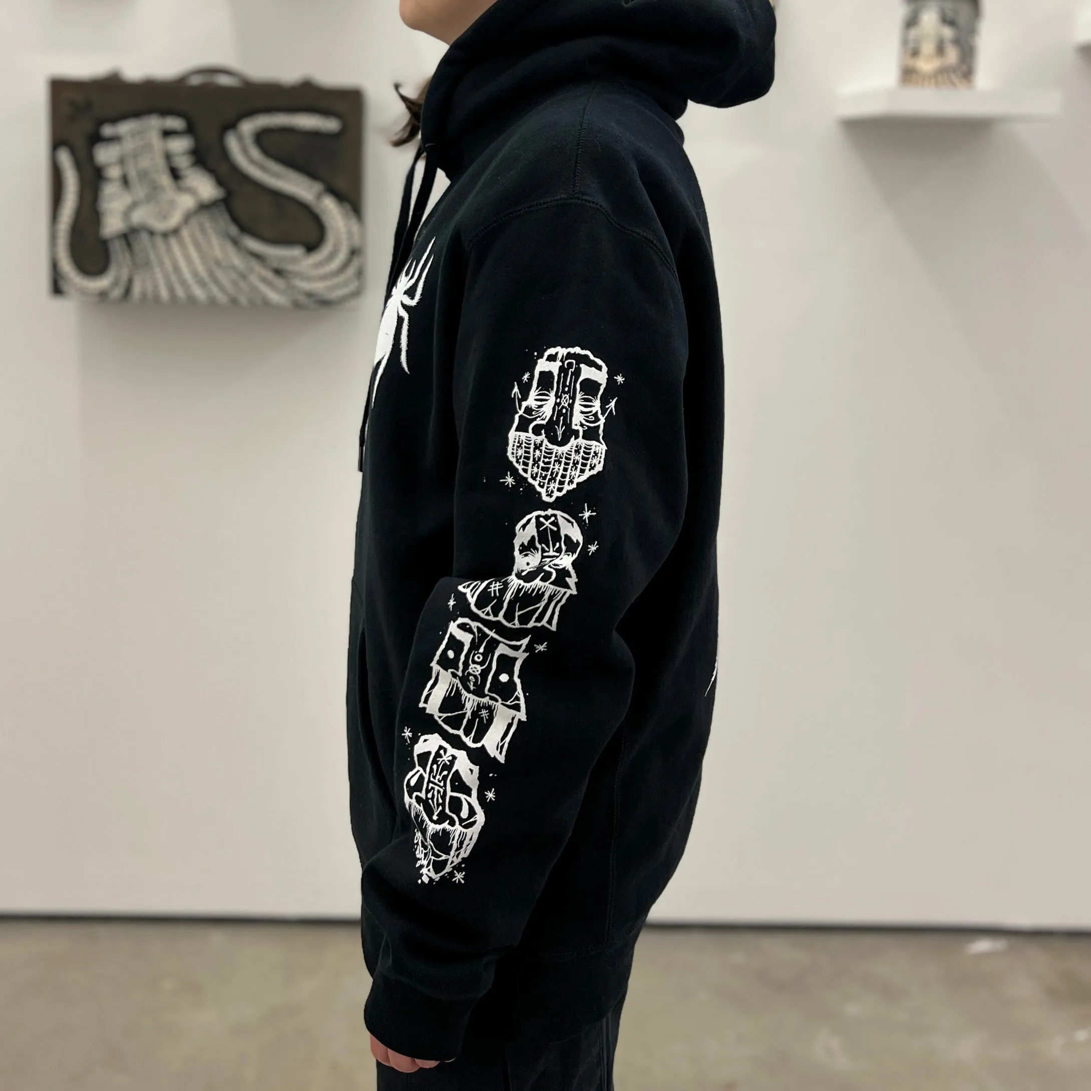 GATS - "Arachnophile" Hooded Sweatshirt in Black