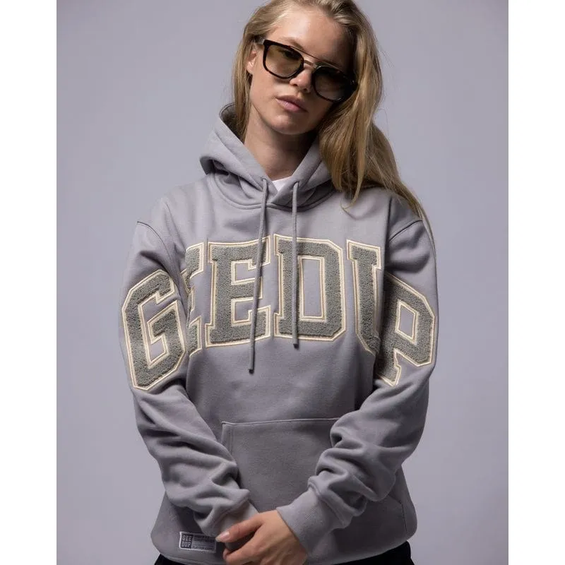 GEEDUP Team Logo Hoodie Nardo Grey/Gold